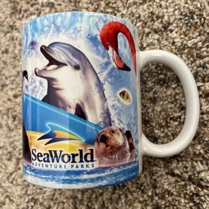 Sea World Adventure Parks Coffee Tea Cup Mug 10 oz Orca Dolphin Penguin Sea Lion